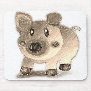 Alfombrilla De Ratón Mousepad Pig