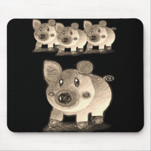 Alfombrilla De Ratón Mousepad Pig