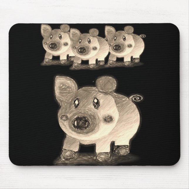 Alfombrilla De Ratón Mousepad Pig (Frente)