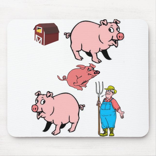 Alfombrilla De Ratón Mousepad Pig (Frente)
