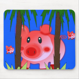 Alfombrilla De Ratón Mousepad Pig