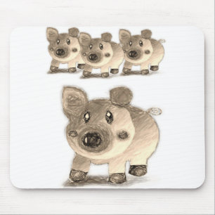 Alfombrilla De Ratón Mousepad Pig