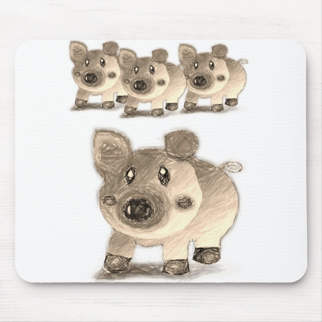 Alfombrilla De Ratón Mousepad Pig (Frente)