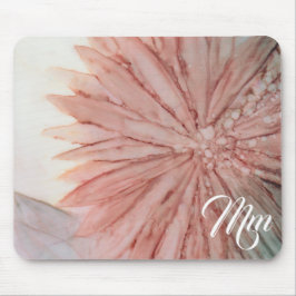 Alfombrilla De Ratón Mousepad "Pintura floral rosada"