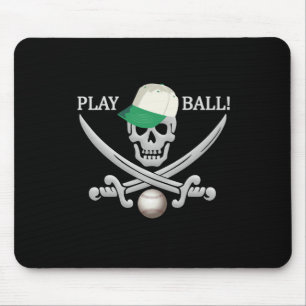 Alfombrilla De Ratón Mousepad pirata de béisbol