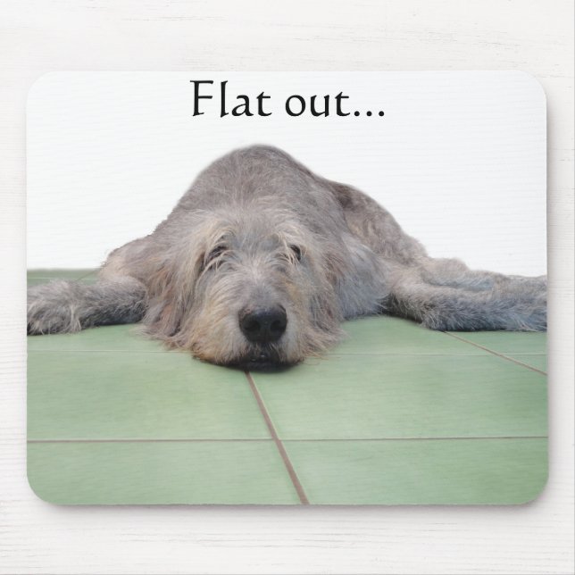 Alfombrilla De Ratón Mousepad plano del perro… (Frente)