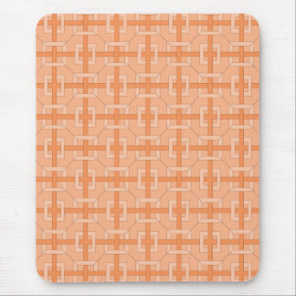 Alfombrilla De Ratón Mousepad - plazas entrelazadas en Naranja