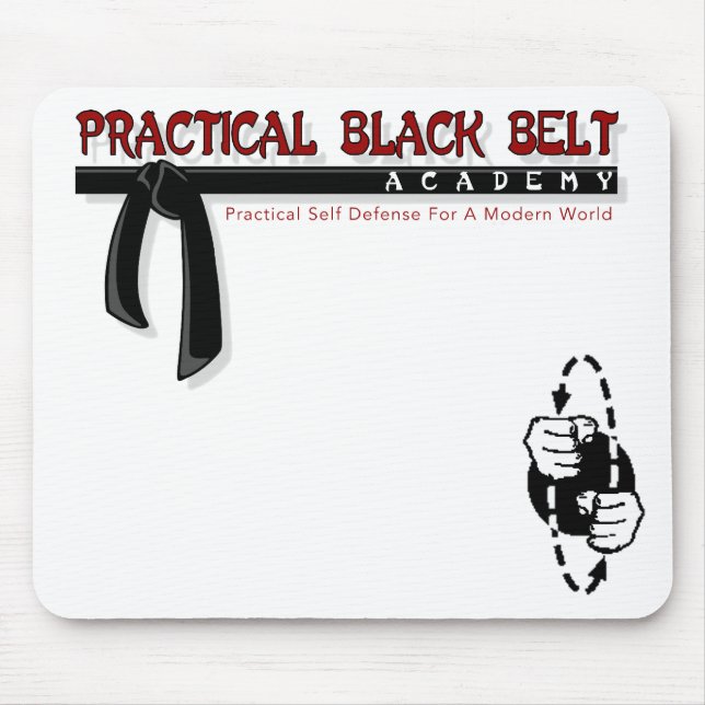 Alfombrilla De Ratón Mousepad práctico para cinturón negro/PFS (Frente)