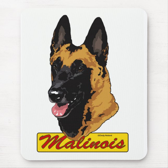 Alfombrilla De Ratón Mousepad principal de Malinois del belga (Frente)