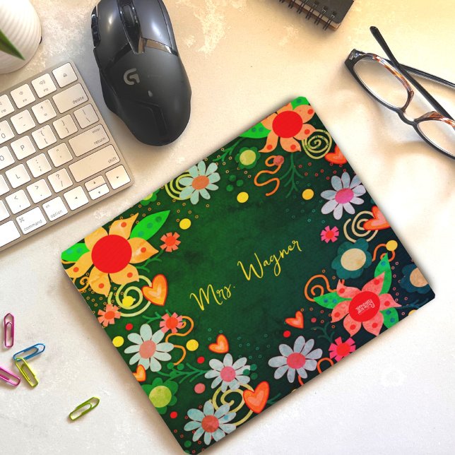 Alfombrilla De Ratón Mousepad, profesor verde personalizado de la flora (Subido por el creador)