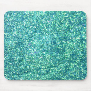 Alfombrilla De Ratón Mousepad Purpurina azul claro