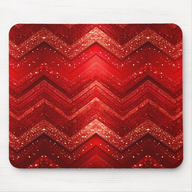 Alfombrilla De Ratón Mousepad Purpurina decorativo rojo (Frente)