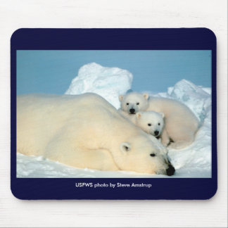 Alfombrilla De Ratón Mousepad/puso en peligro/oso polar y Cubs