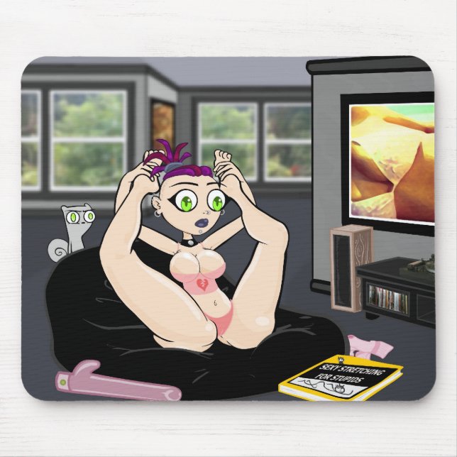 Alfombrilla De Ratón Mousepad que estira sugestivo (Frente)