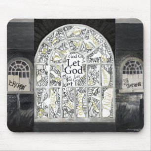 Alfombrilla De Ratón Mousepad quebrado pero no roto