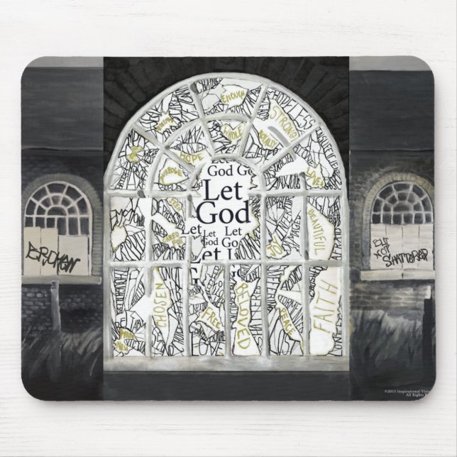 Alfombrilla De Ratón Mousepad quebrado pero no roto (Frente)