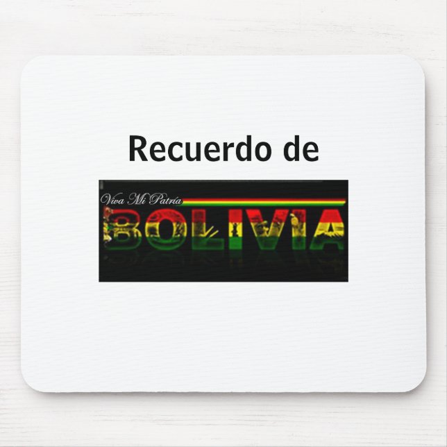 Alfombrilla De Ratón Mousepad Recuerdo de Bolivia (Frente)