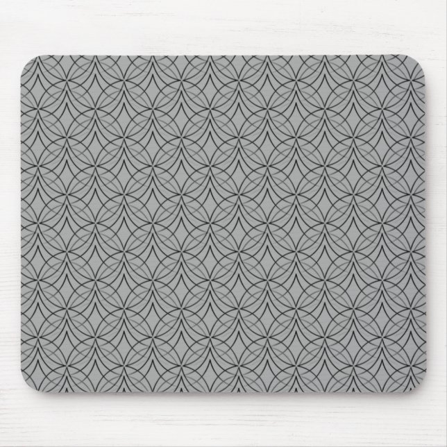 Alfombrilla De Ratón Mousepad retro de metro gris claro (Frente)