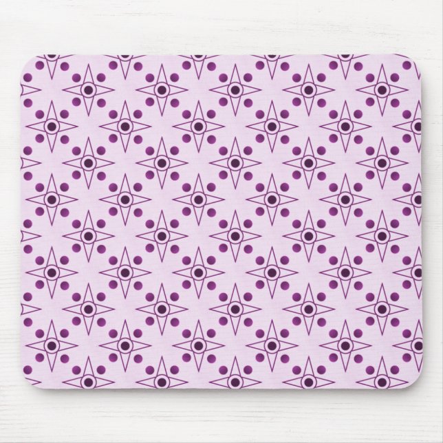 Alfombrilla De Ratón Mousepad retro-métrico, ciruela (Frente)