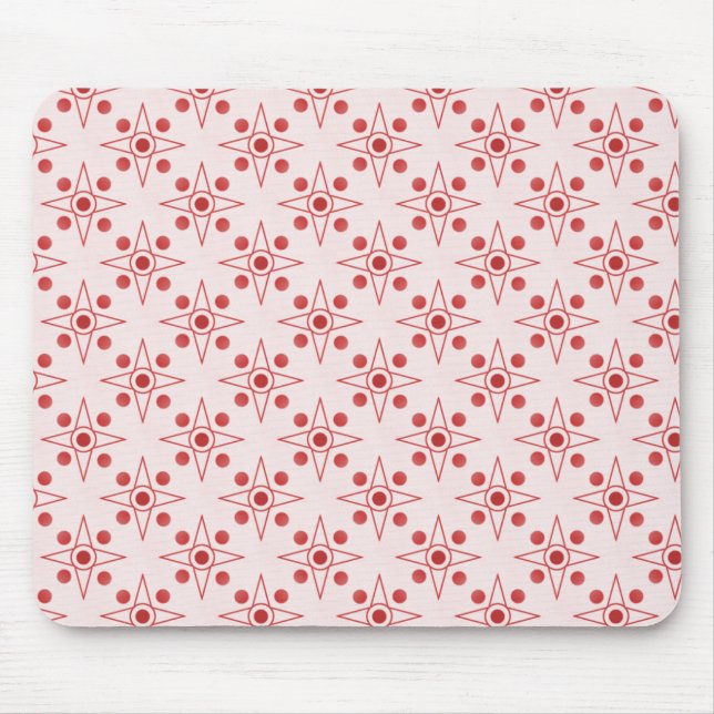 Alfombrilla De Ratón Mousepad retro-métrico, rojo (Frente)