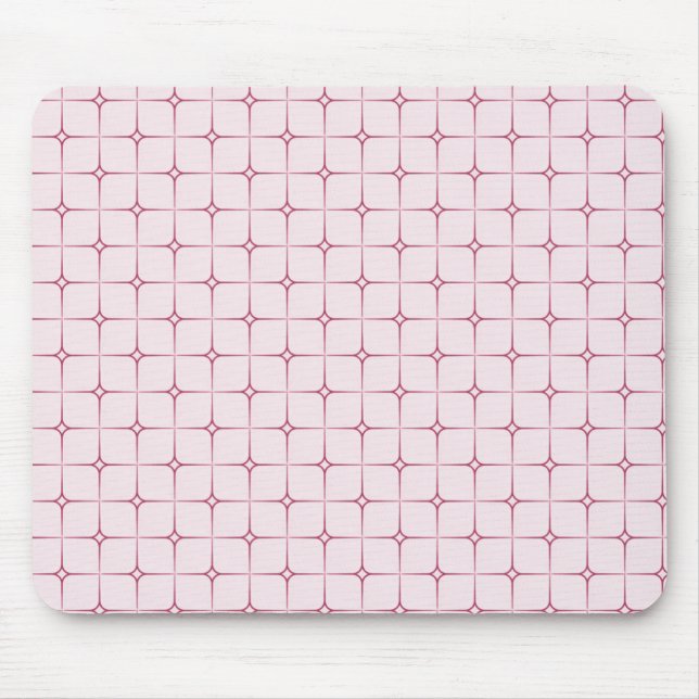 Alfombrilla De Ratón Mousepad retro romance, rosa (Frente)