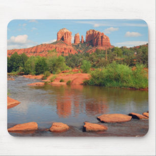 Alfombrilla De Ratón Mousepad rojo de la travesía de la roca