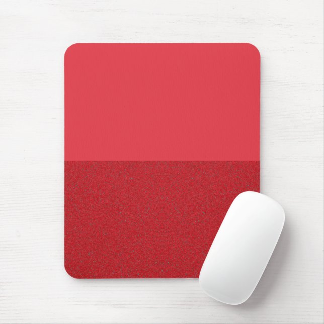 Alfombrilla De Ratón Mousepad Rojo de Tomate Dividido Horizontal (Con ratón)