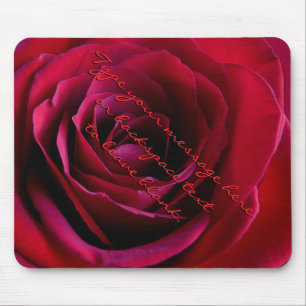 Alfombrilla De Ratón Mousepad Rojo Rosa Personalizado