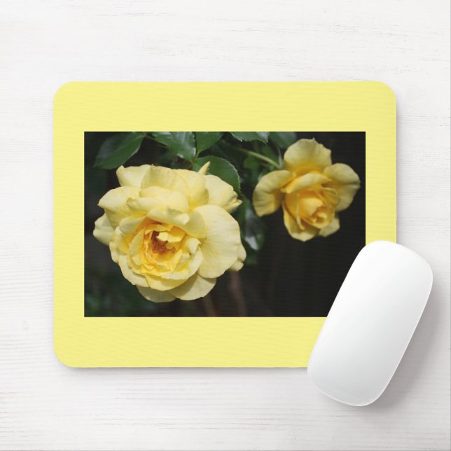 Alfombrilla De Ratón Mousepad rosa amarillo (Con ratón)