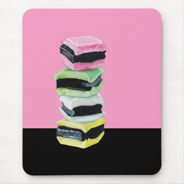 Alfombrilla De Ratón Mousepad rosa de los licorice Allkind (Frente)