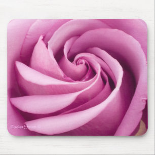 Alfombrilla De Ratón Mousepad rosa de rosa perfectamente doblado