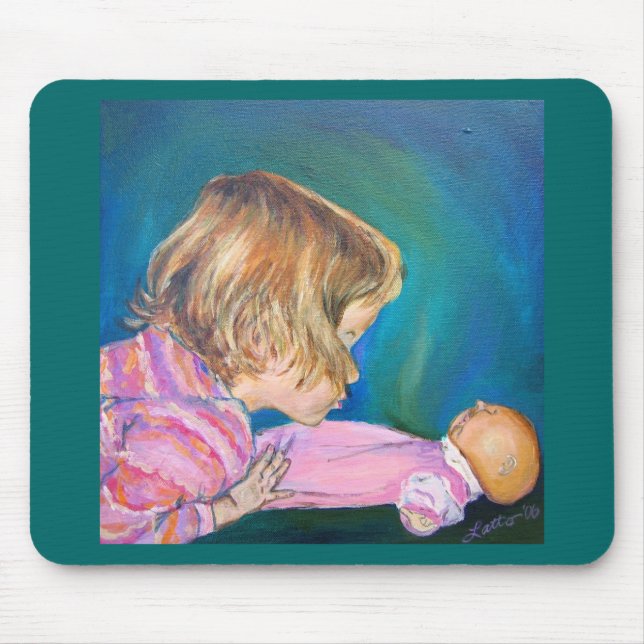 Alfombrilla De Ratón Mousepad rosa pijamas (Frente)