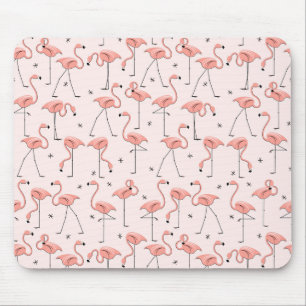 Alfombrilla De Ratón Mousepad rosado de los flamencos