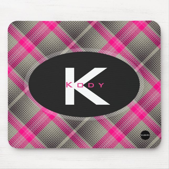 Alfombrilla De Ratón Mousepad rosado de plástico - HAMbyWG (Frente)