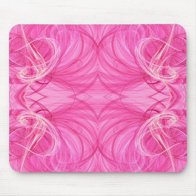 Alfombrilla De Ratón Mousepad rosado fractal (Frente)