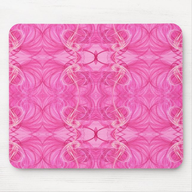 Alfombrilla De Ratón Mousepad rosado fractal (Frente)