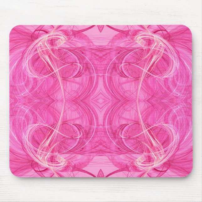 Alfombrilla De Ratón Mousepad rosado fractal (Frente)