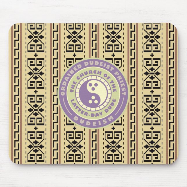 Alfombrilla De Ratón Mousepad, sacerdote dudista (Frente)