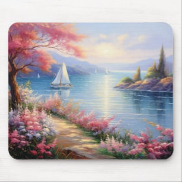 Alfombrilla De Ratón Mousepad | Sailboats in Distance