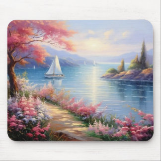 Alfombrilla De Ratón Mousepad | Sailboats in Distance