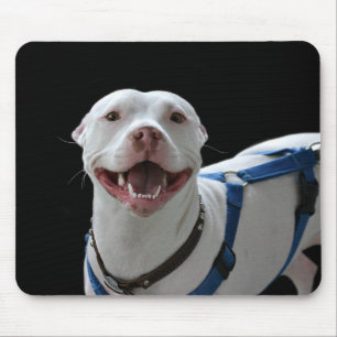 Alfombrilla De Ratón Mousepad sonriente del pitbull