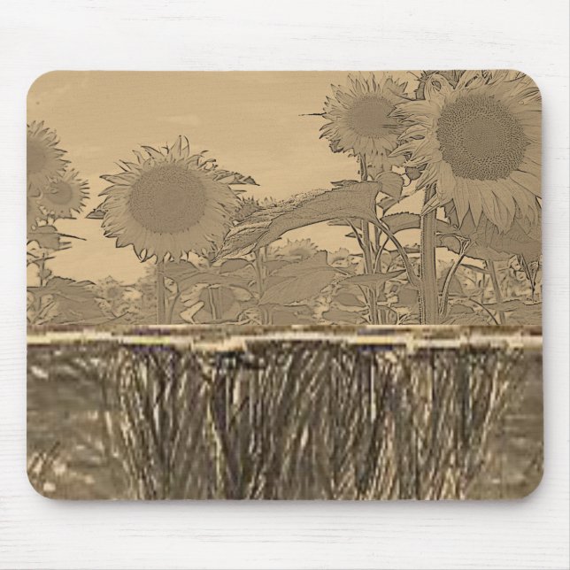 Alfombrilla De Ratón Mousepad Sunflower (Frente)