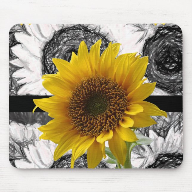 Alfombrilla De Ratón Mousepad Sunflower (Frente)