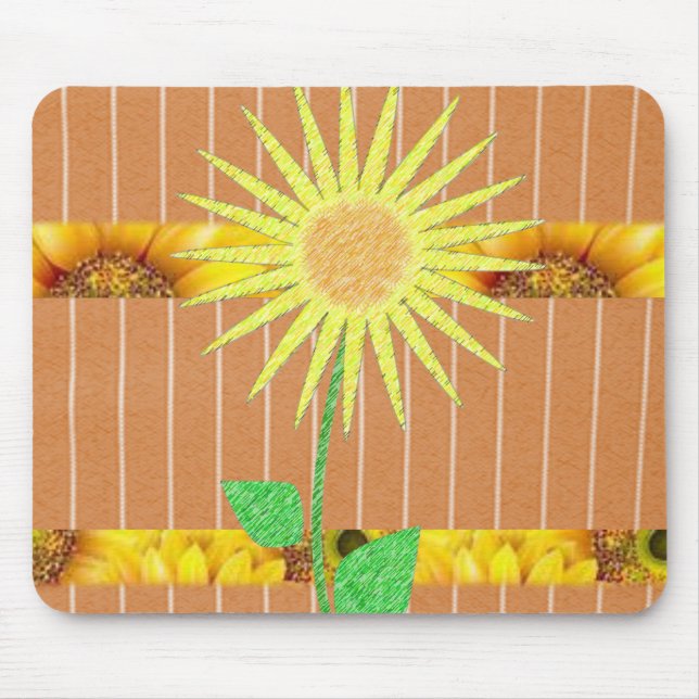 Alfombrilla De Ratón Mousepad Sunflower (Frente)