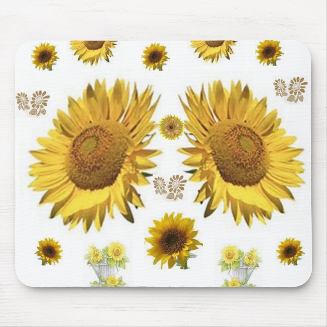 Alfombrilla De Ratón Mousepad Sunflower (Frente)