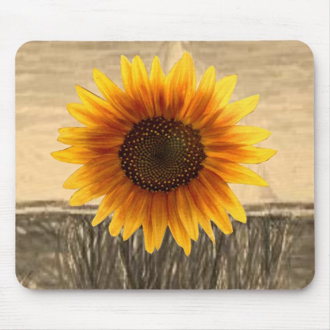 Alfombrilla De Ratón Mousepad Sunflower (Frente)