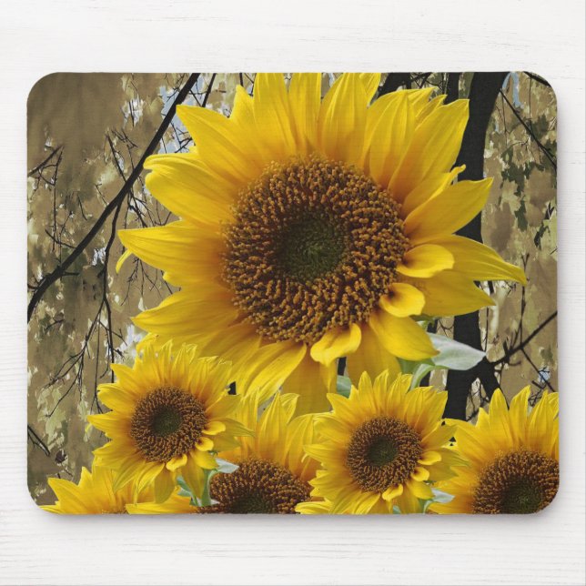Alfombrilla De Ratón Mousepad Sunflower (Frente)