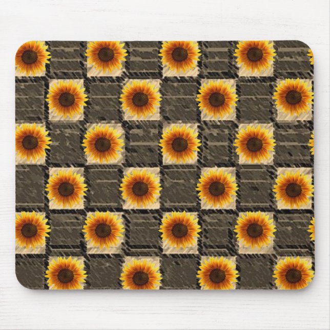 Alfombrilla De Ratón Mousepad Sunflower (Frente)