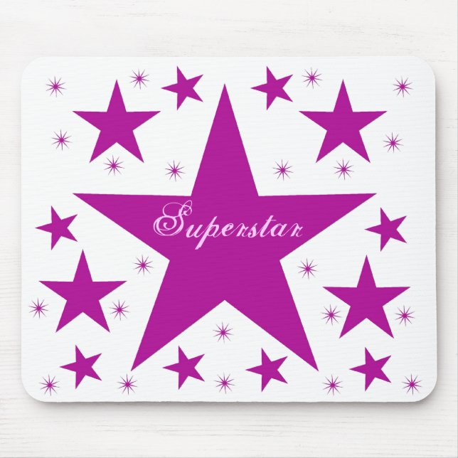 Alfombrilla De Ratón Mousepad Superstar, Púrpura (Frente)