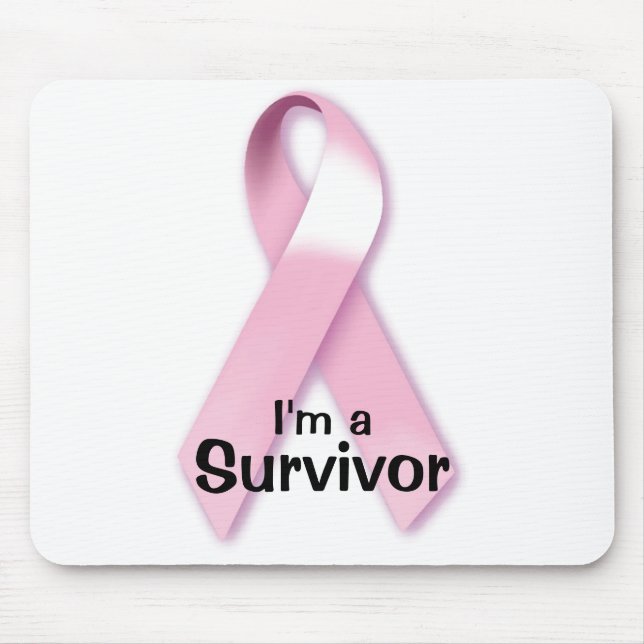 Alfombrilla De Ratón Mousepad, superviviente del cáncer de mama (Frente)